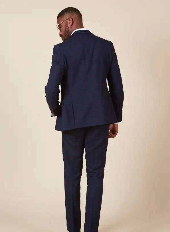 Navy blue 2pc. gentlemen's suit - Edison Redline