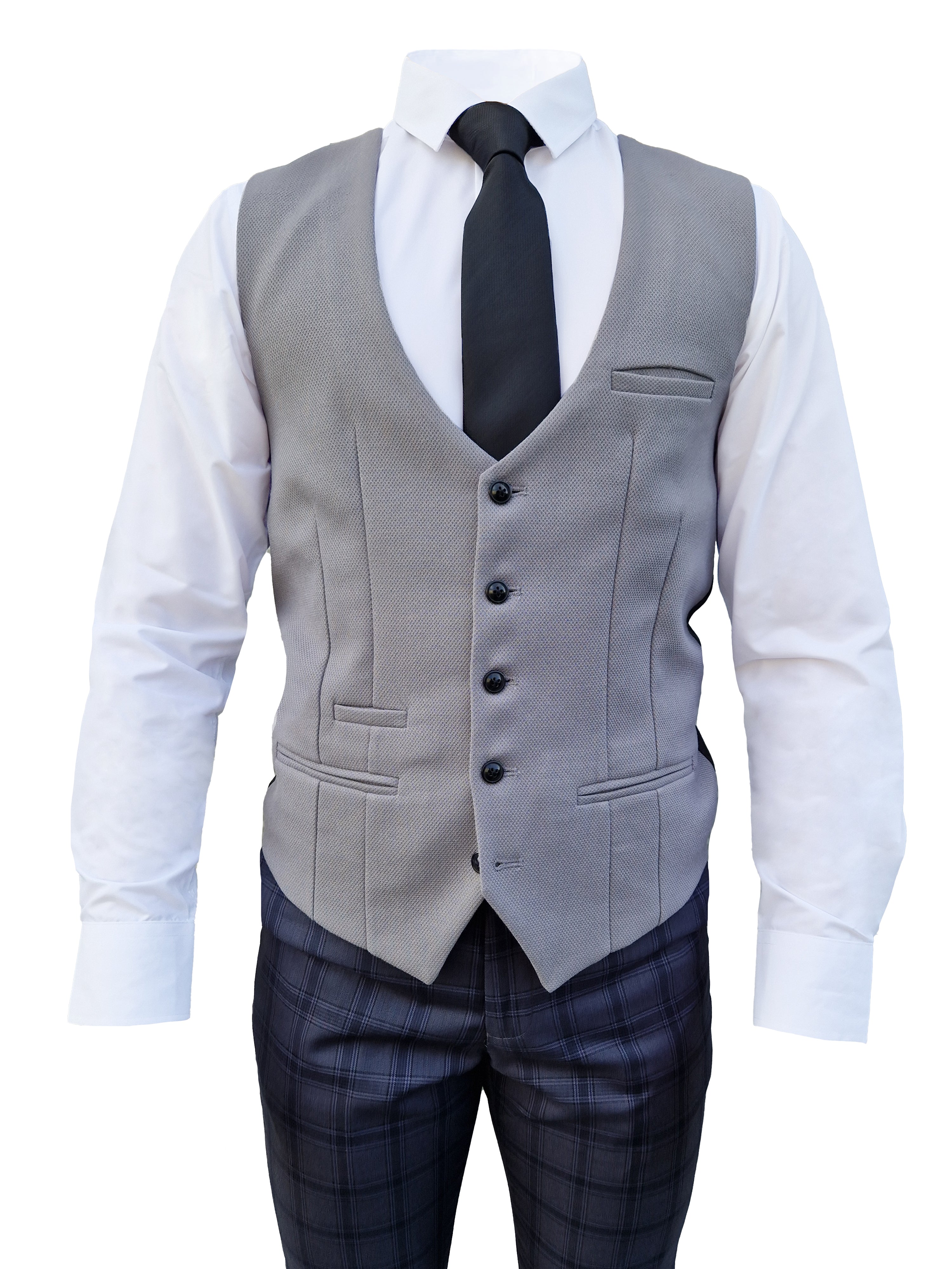 3-piece men's suit Jose Grey - Mix and Match