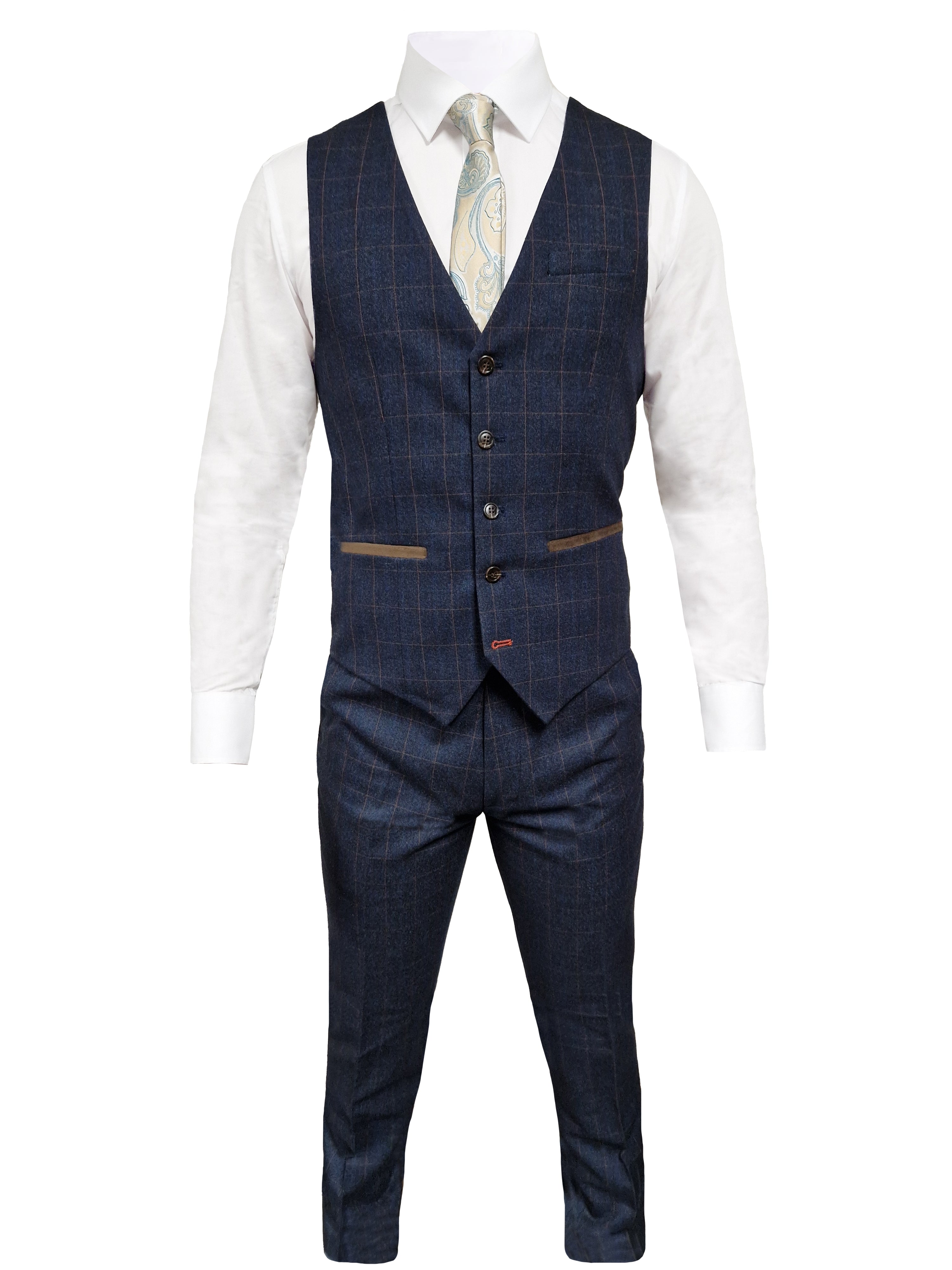 TAVERNY Admiral - Men's Three-Piece Suit Gentleman Navy