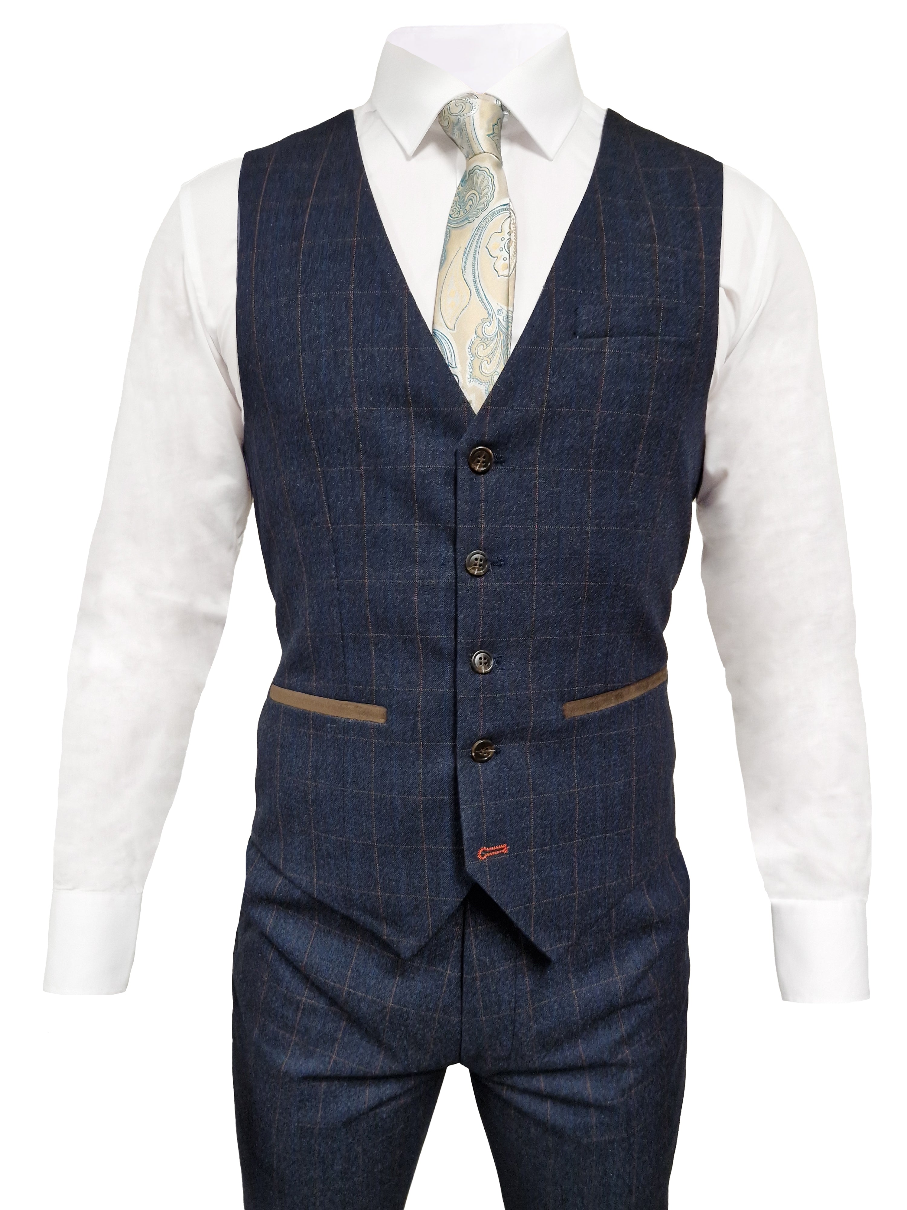 TAVERNY Admiral - Men's Three-Piece Suit Gentleman Navy