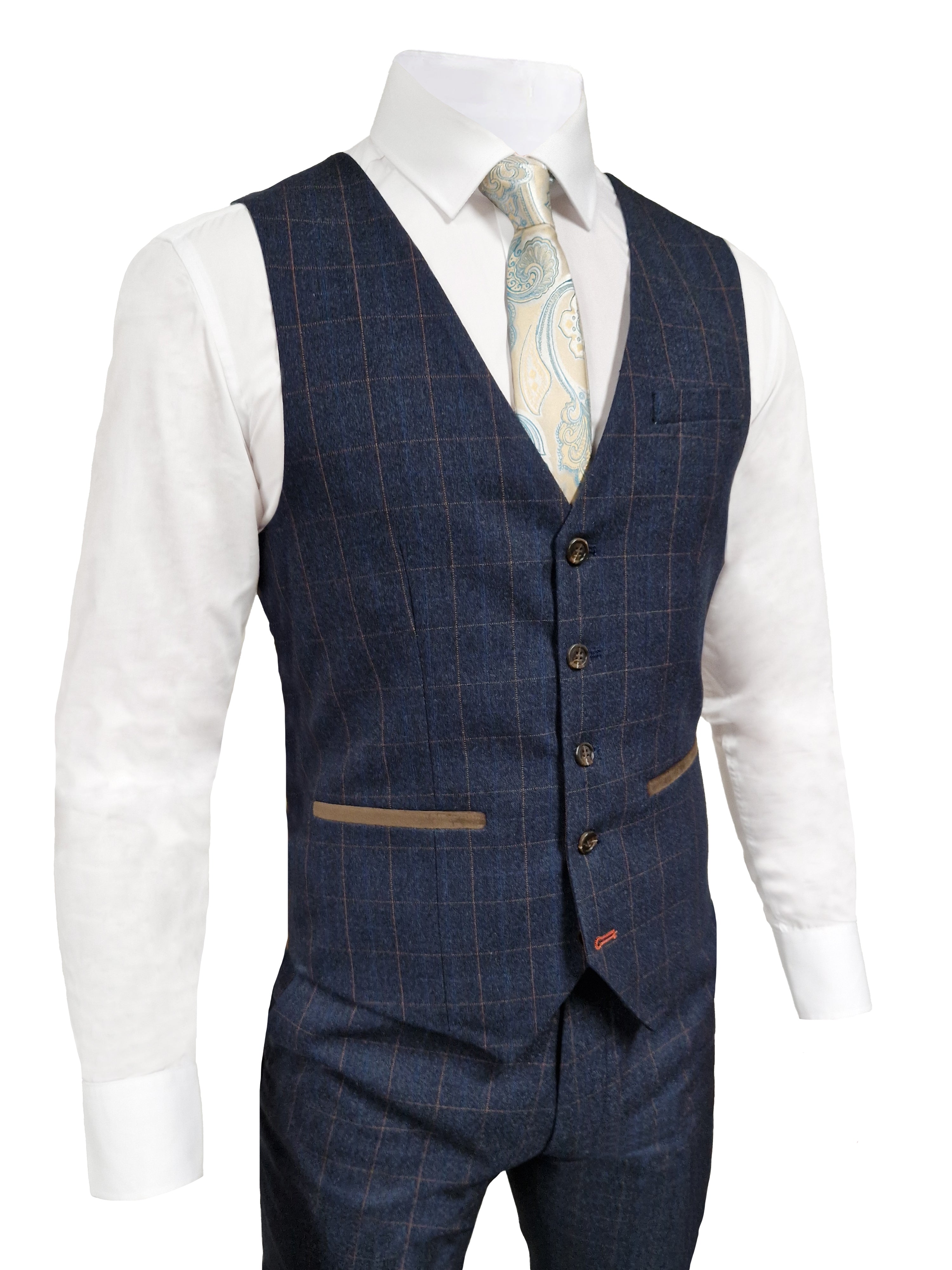 TAVERNY Admiral - Men's Three-Piece Suit Gentleman Navy