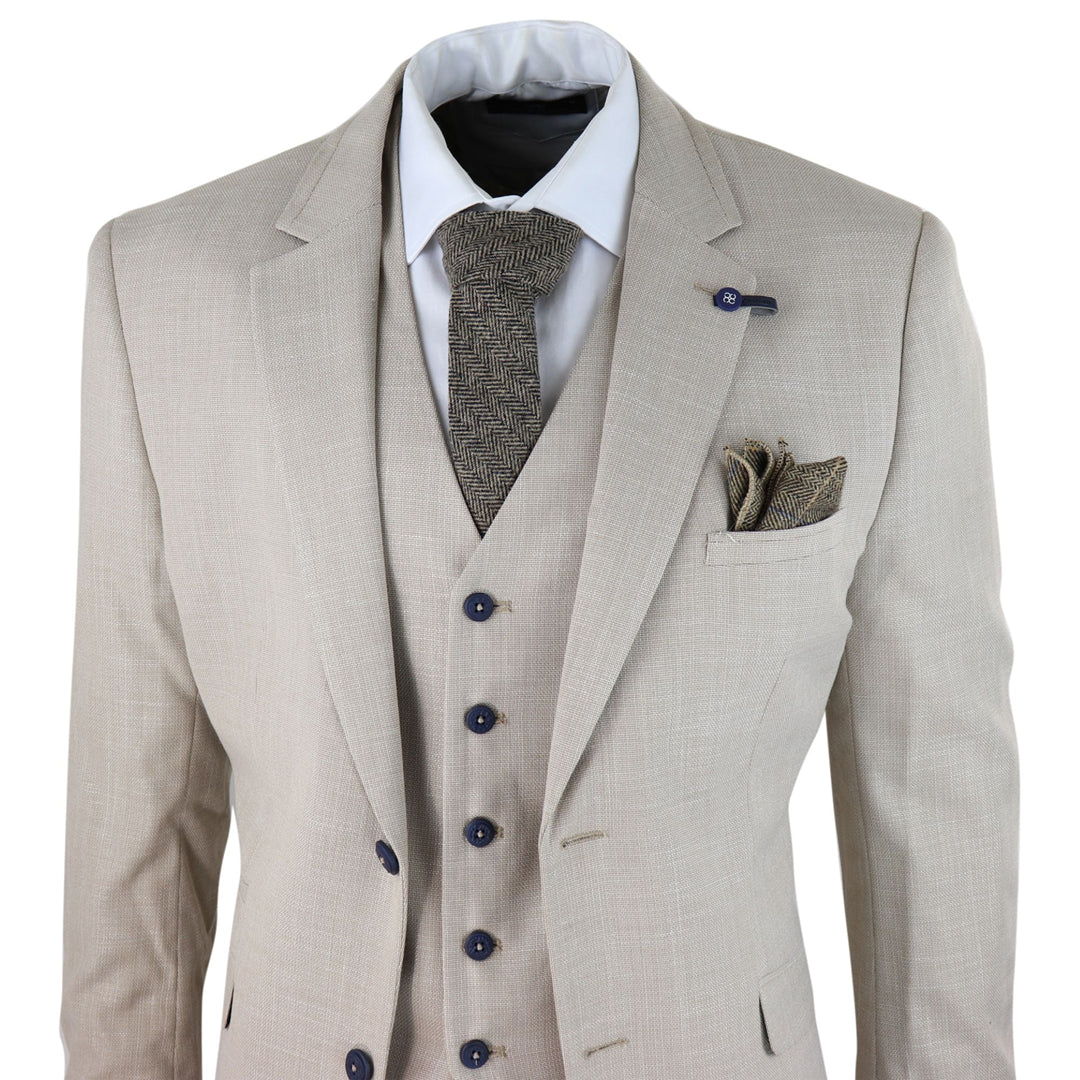 Three-Piece Suit - Cavani Miami Beige