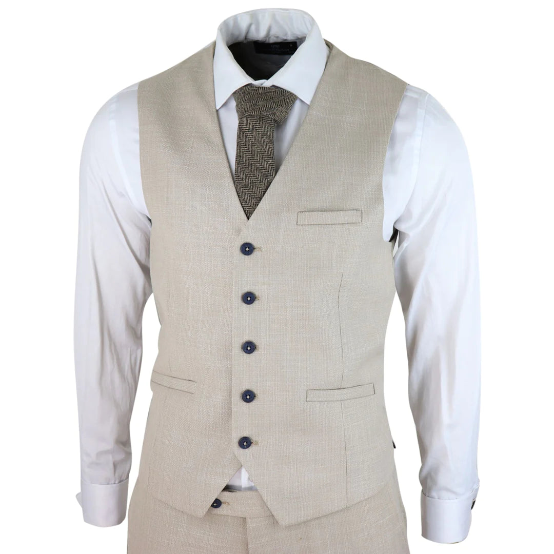 Three-Piece Suit - Cavani Miami Beige