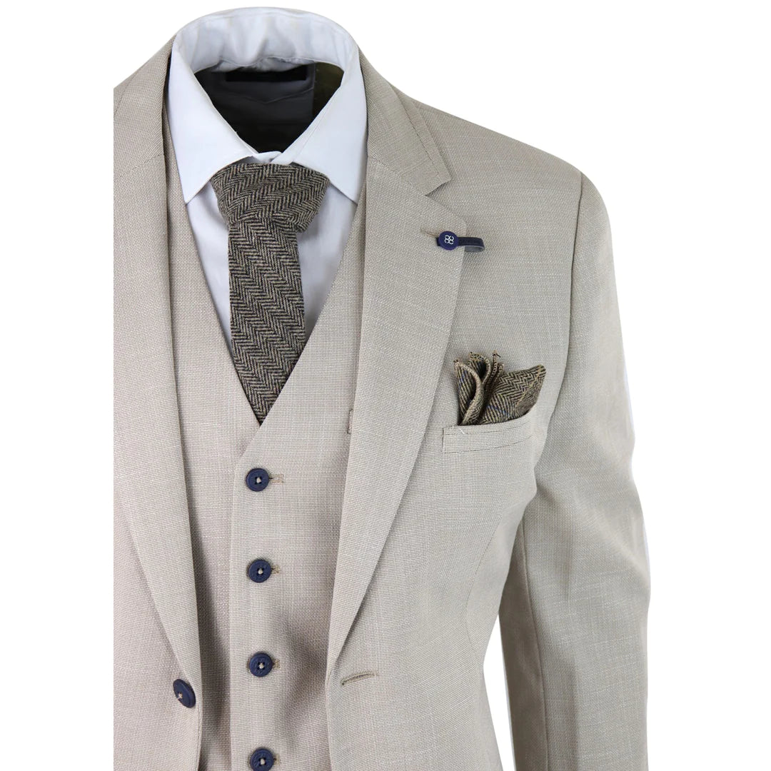 Three-Piece Suit - Cavani Miami Beige