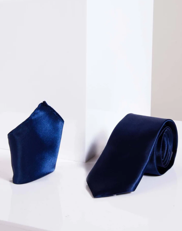 Tie Blue Satin | Marc Darcy