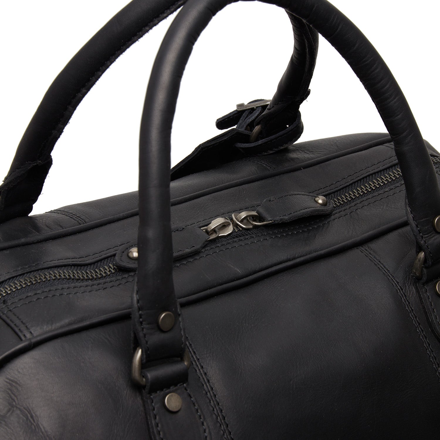 Leather Weekend Bag - The Chesterfield Brand Liam Black