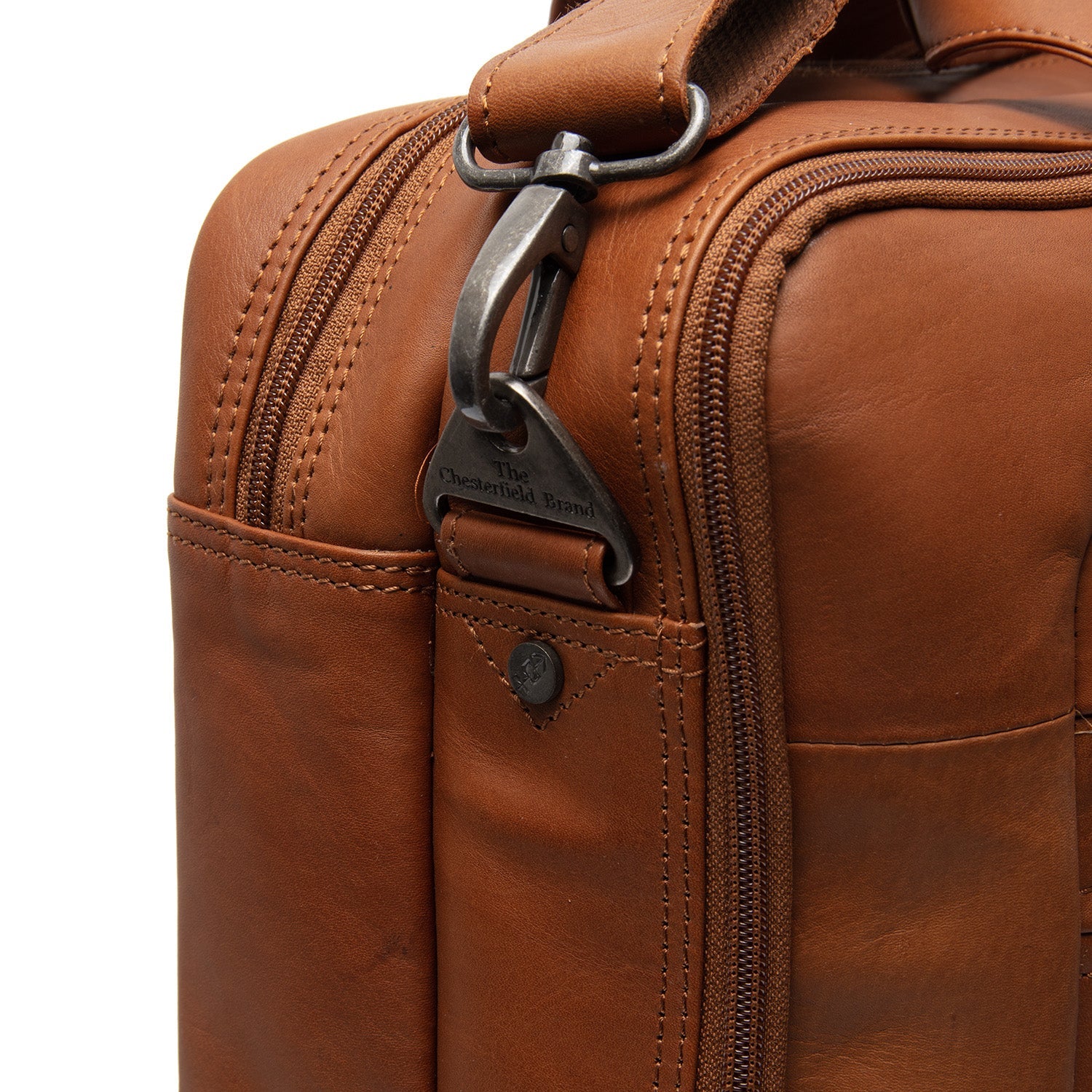 Leather Laptop Bag - The Chesterfield Brand Ryan Cognac