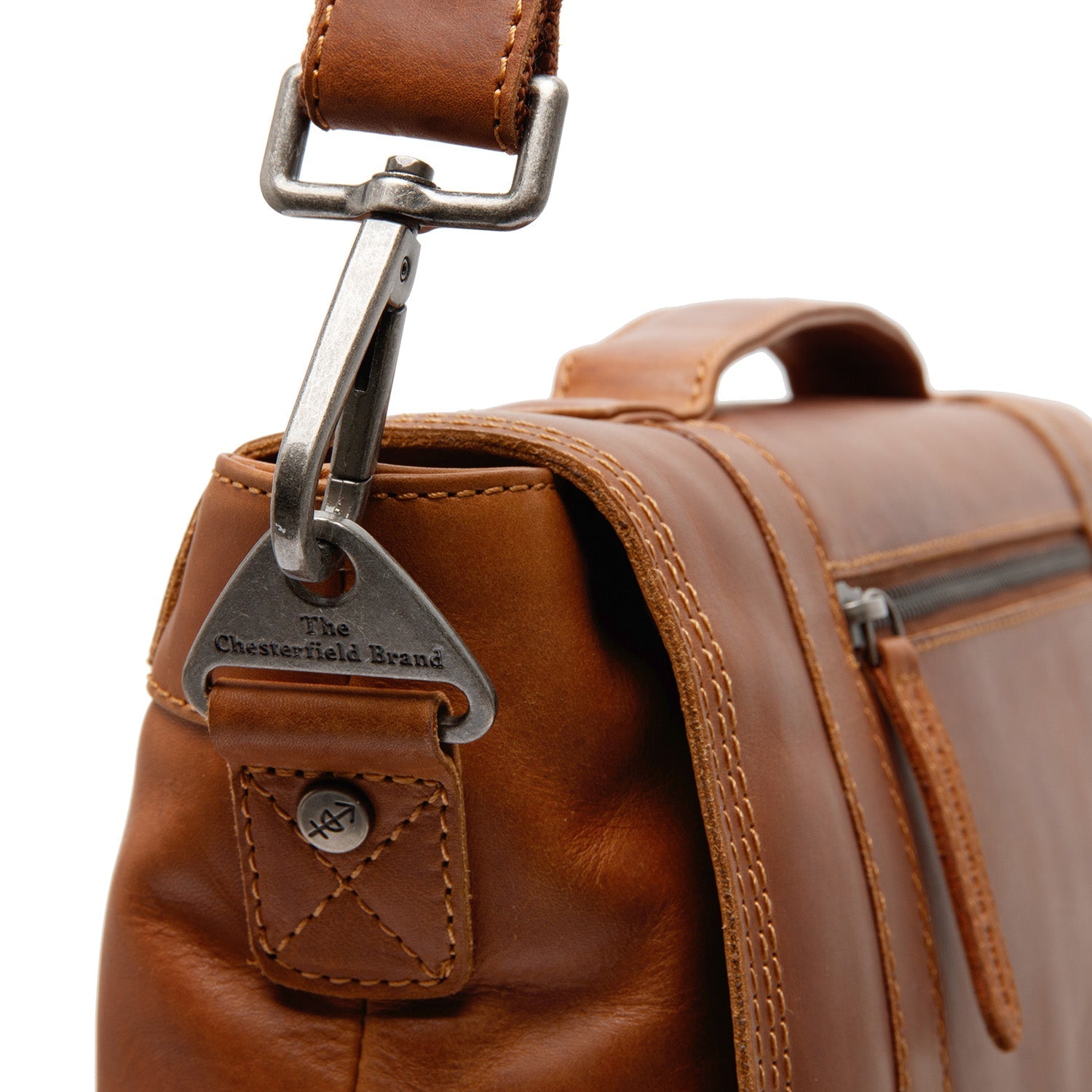 Leather Laptop Bag - The Chesterfield Brand Veneto Cognac