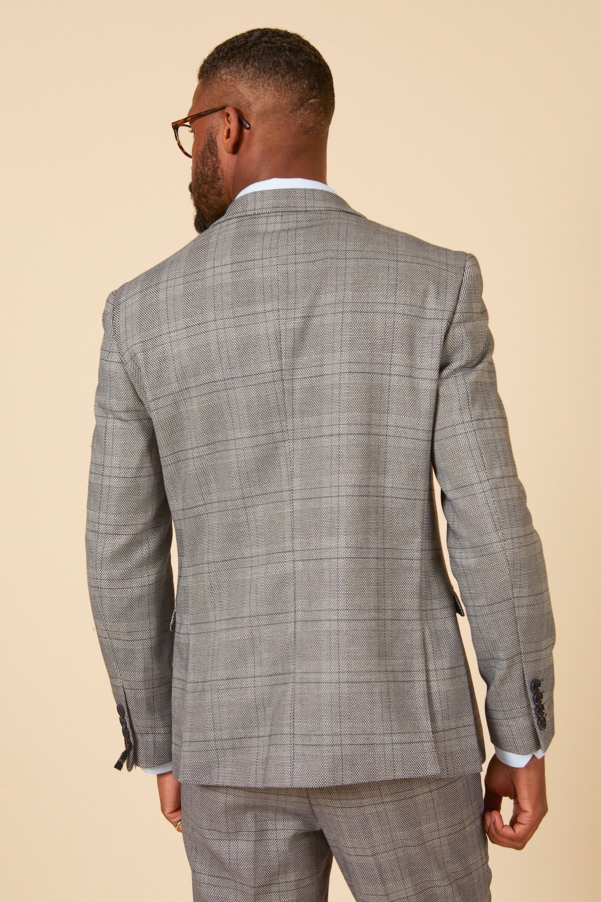 2-piece suit check Jerry grey