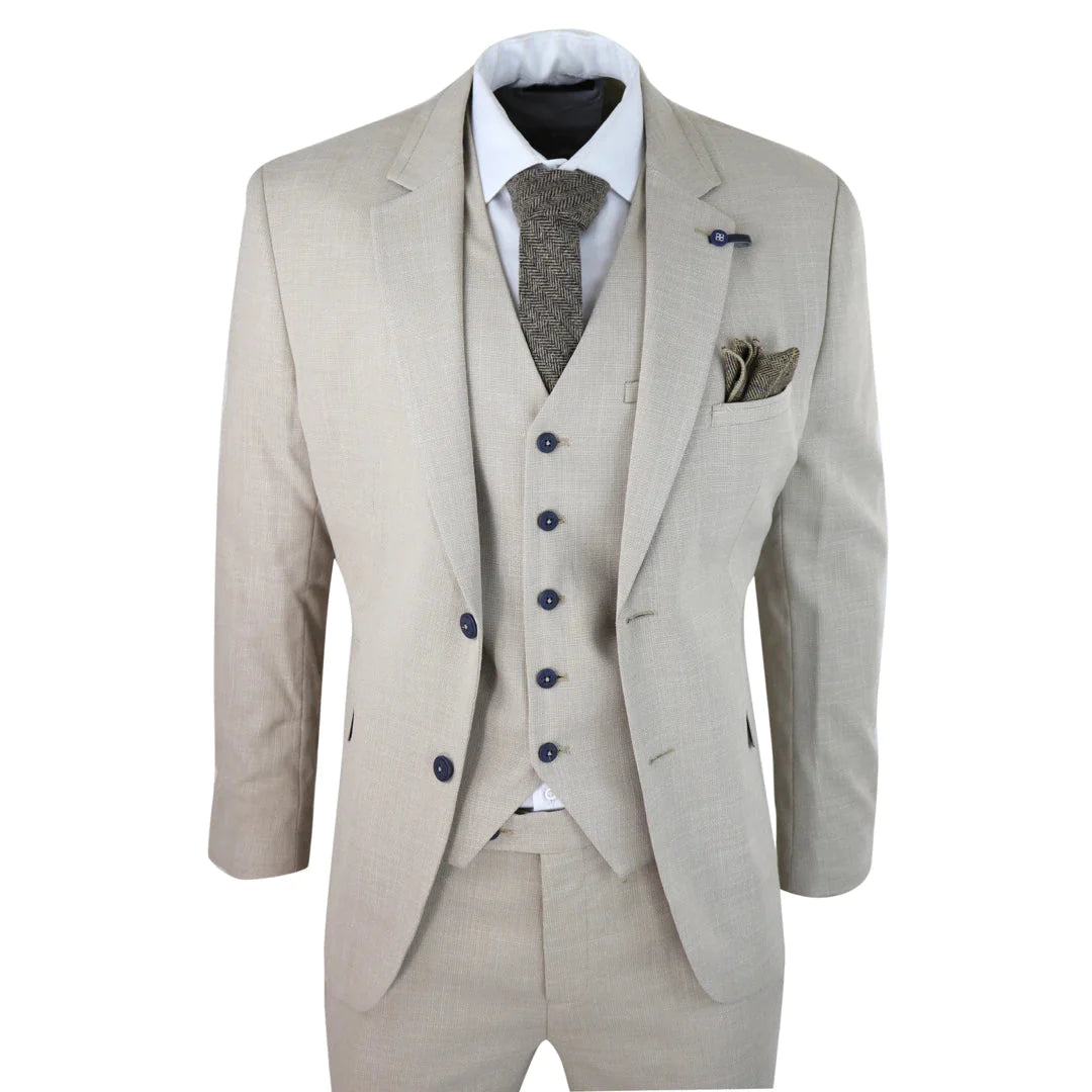 Three-Piece Suit - Cavani Miami Beige