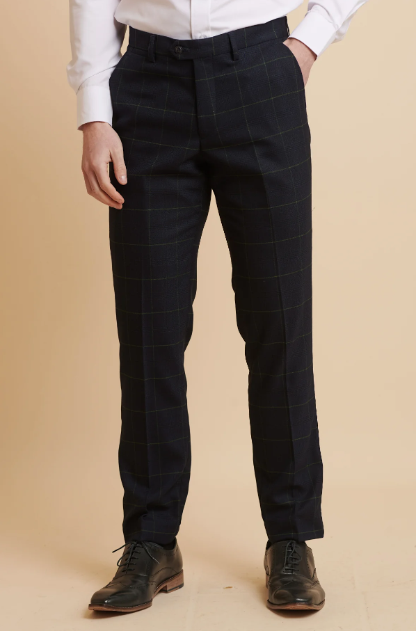 Three-Piece Navy Gentlemen's Suit - Edison Greenline