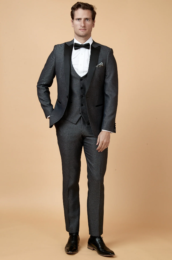 Charcoal Grey 3-Piece Tuxedo - Marc Darcy Spencer