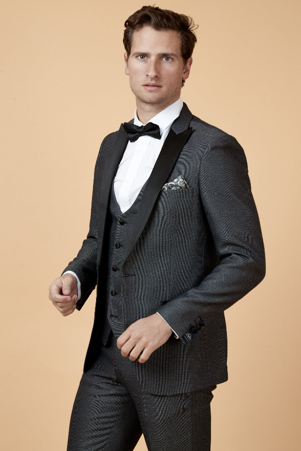 Charcoal Grey 3-Piece Tuxedo - Marc Darcy Spencer