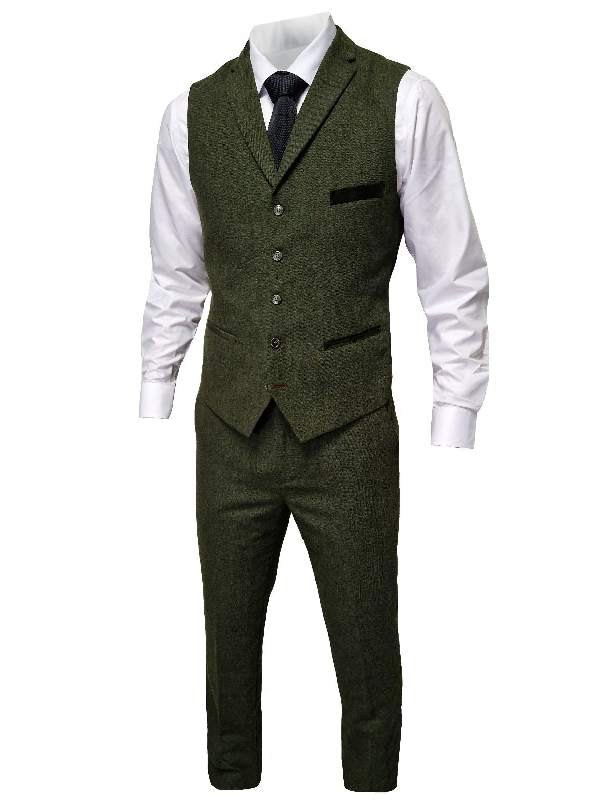 TAVERNY Chief - Men's Three-Piece Suit Gentleman Navy