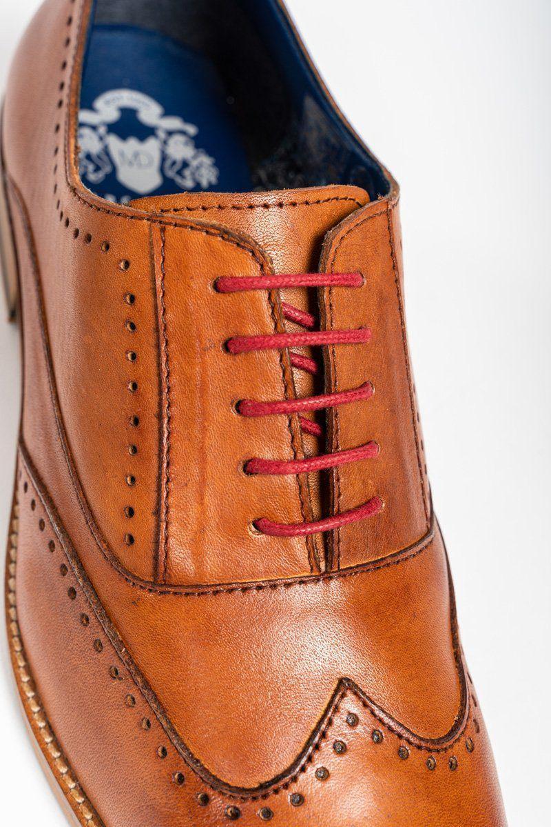 Brown Leather Shoes, Marc Darcy Carson, Wingtip Brogue