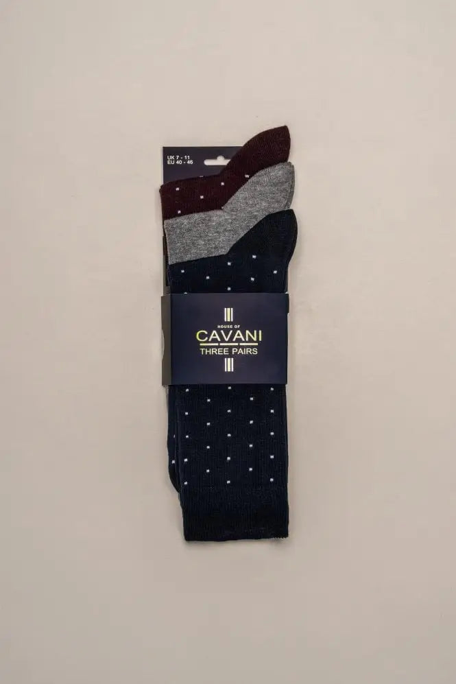 Cavani Tamon Socks 3-Pack - GarrisonSuits