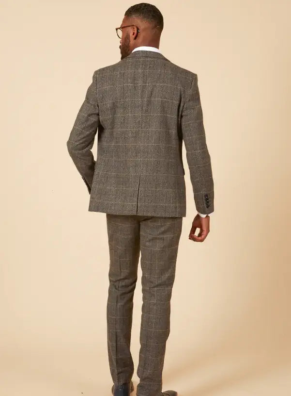 Checked 2-Piece Suit Marc Darcy Scott Grey - 2pc