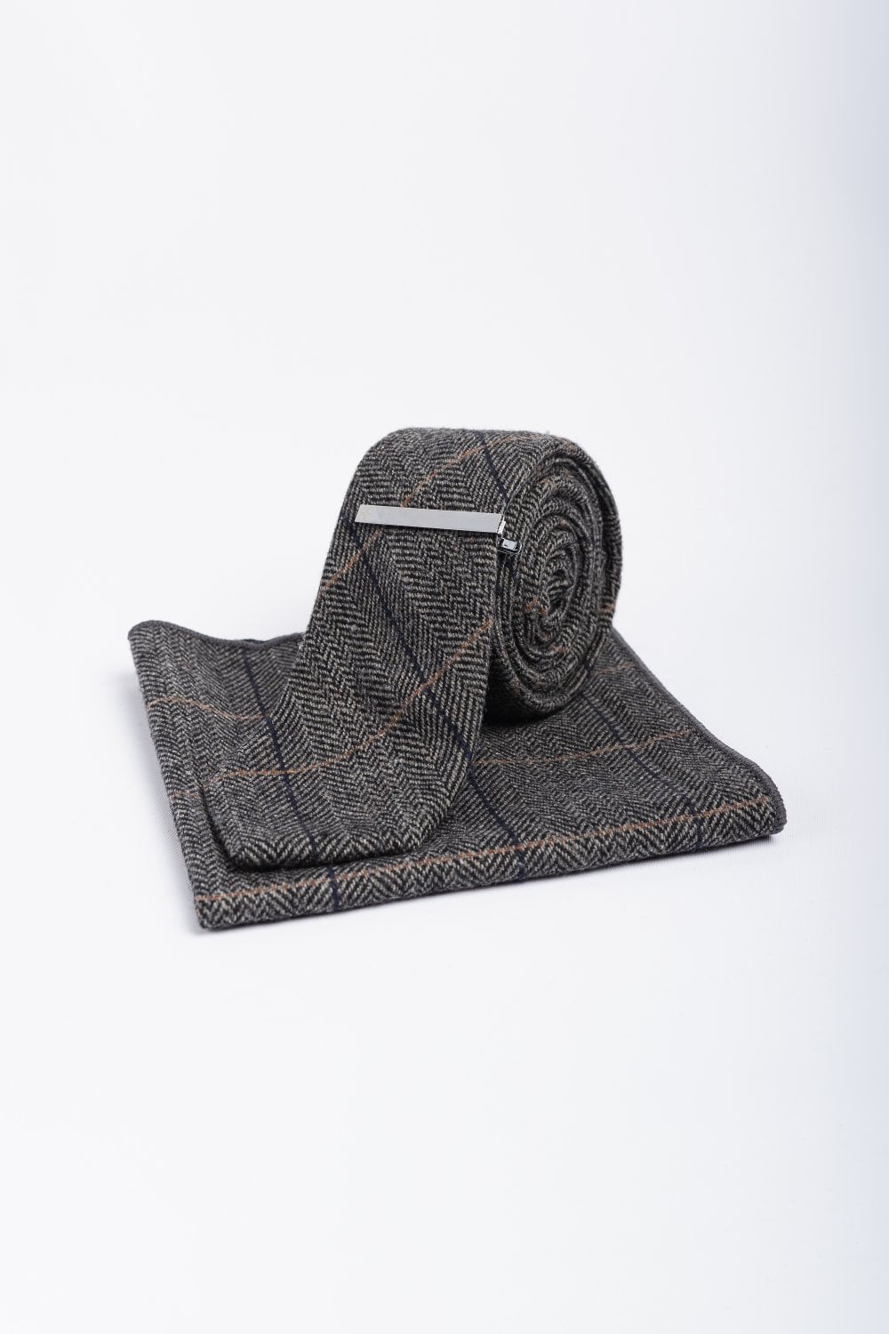 Necktie Grey/Navy - Cavani Albert