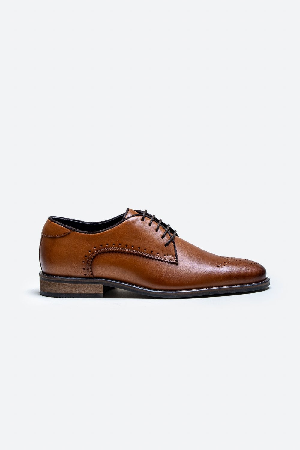 Cavani Madrid Shoes Tan - Wingtip Brogue