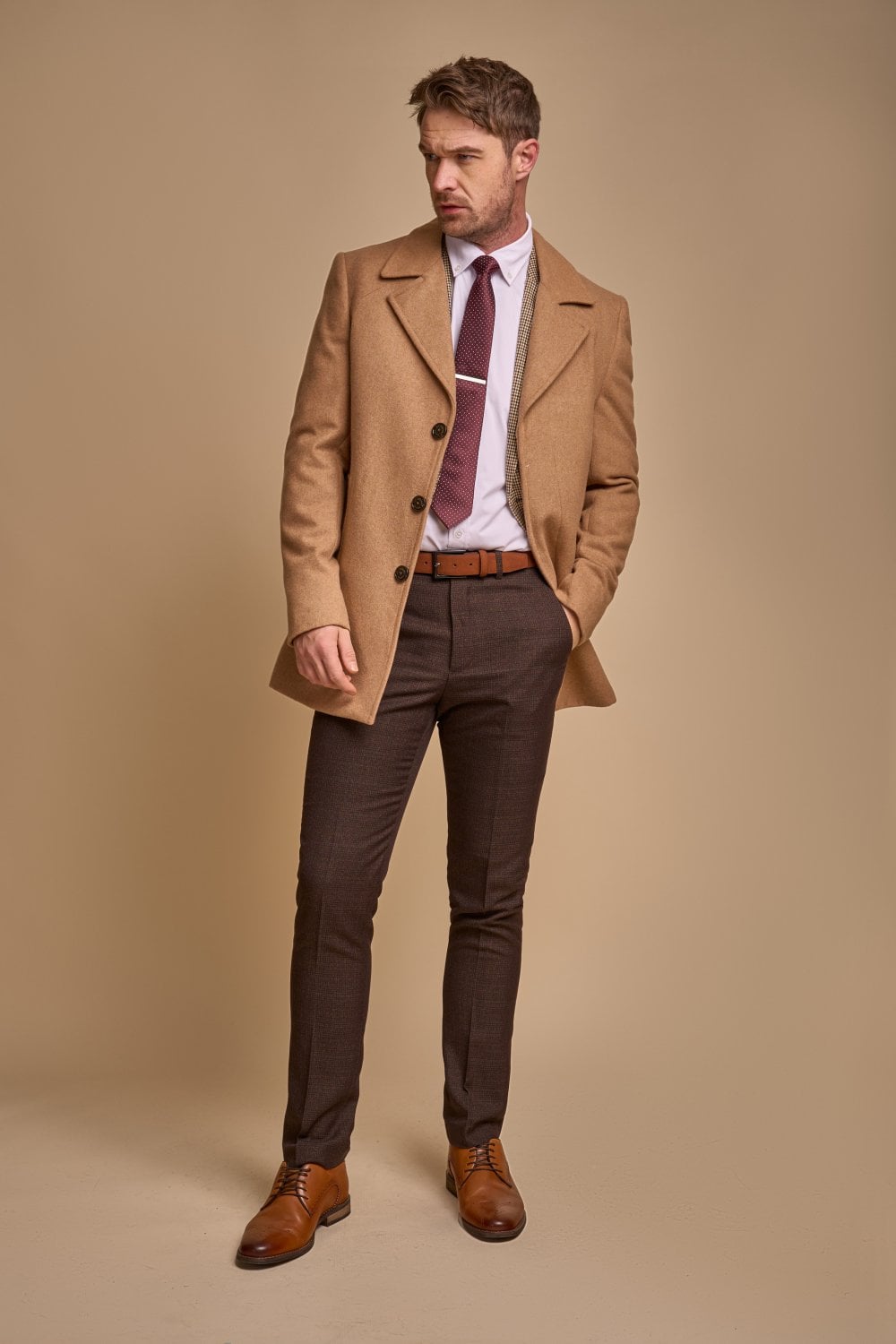 Cavani Marcus coat - Camel