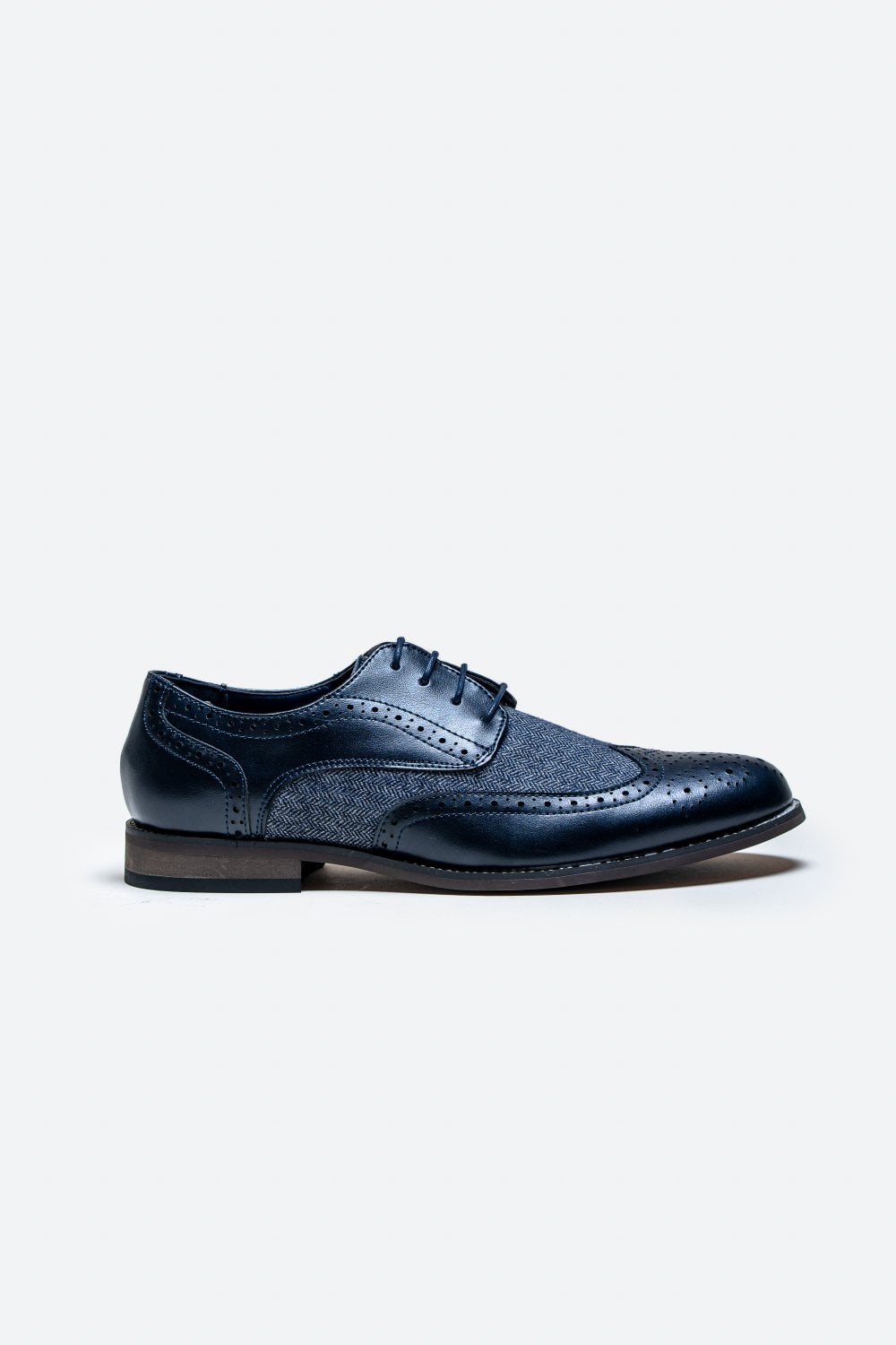 Cavani Oliver Tweed Shoes - Navy