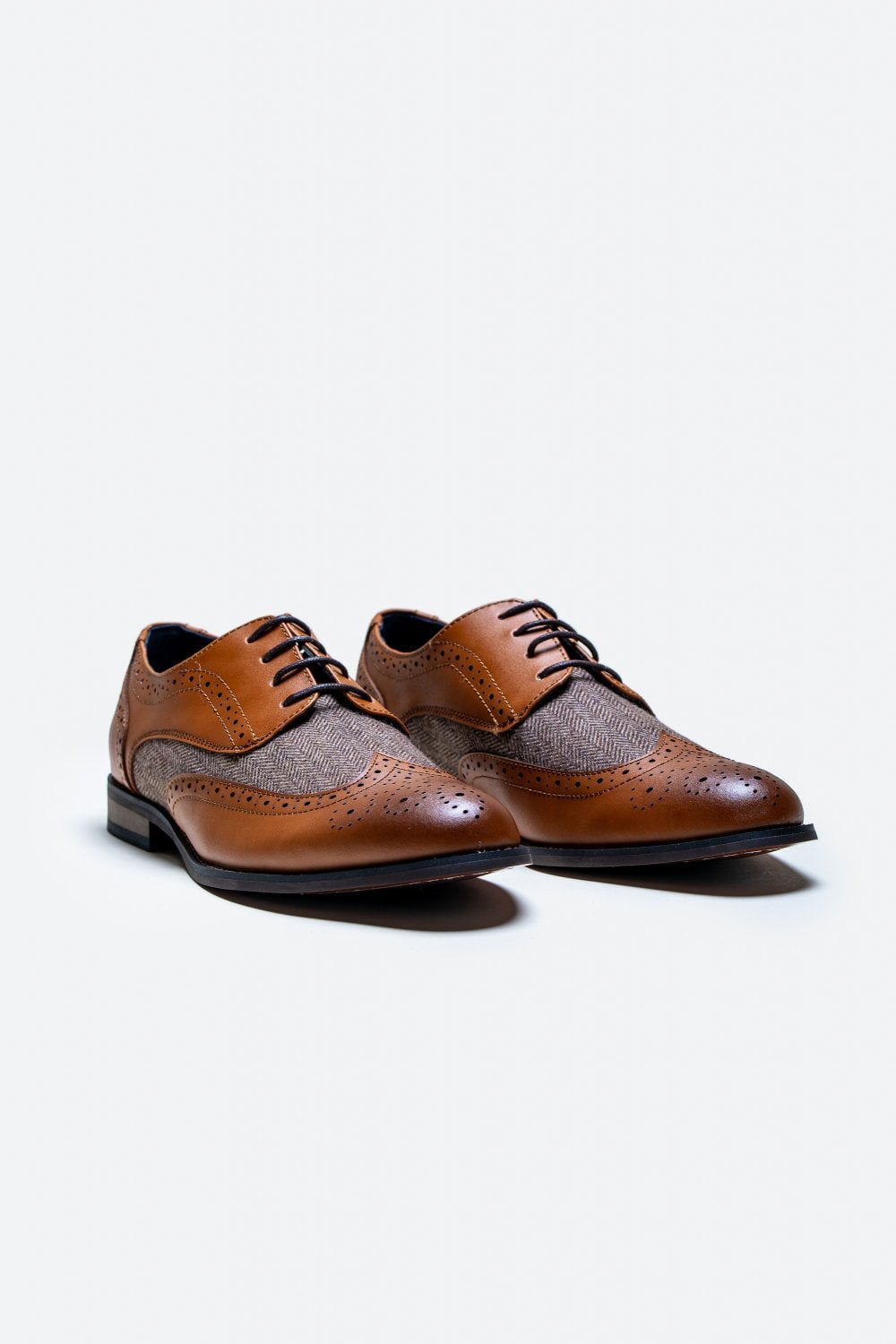 Cavani Oliver Tweed Shoes - Brown