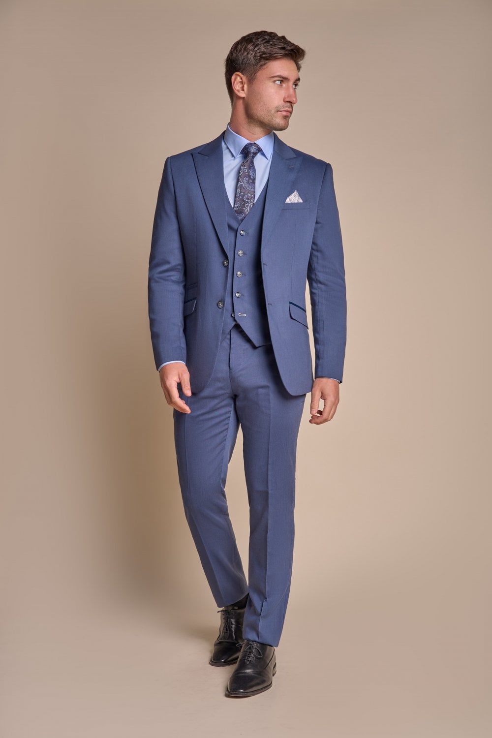 3-Piece Blue Men's Suit - Specter Teal