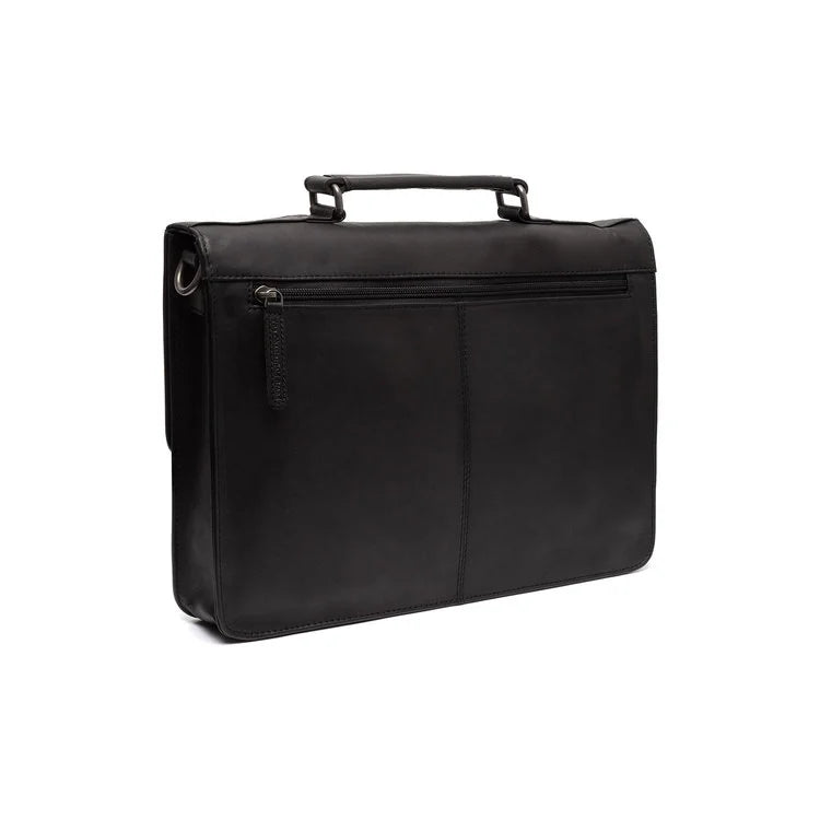 Leather Briefcase - The Chesterfield Brand Venice Black