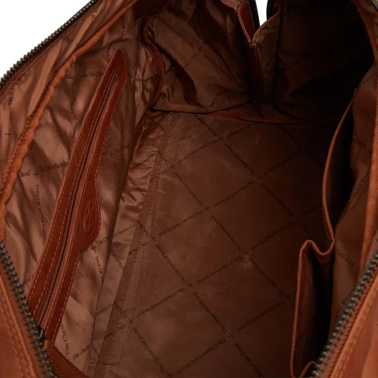 Leather Weekend Bag - The Chesterfield Brand Melbourne Cognac