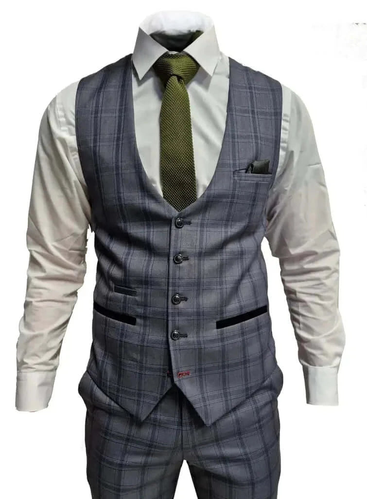 3-Piece Men's Suit Jose Grey