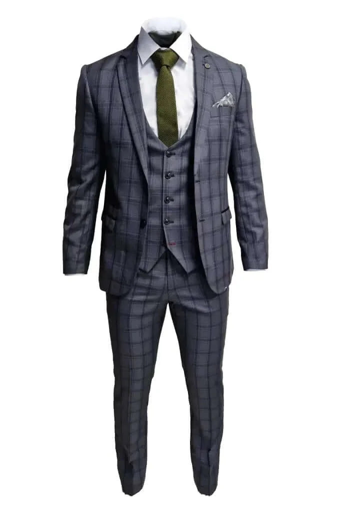 3-Piece Men's Suit Jose Grey