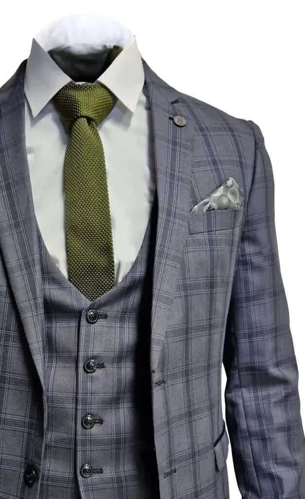 3-Piece Men's Suit Jose Grey