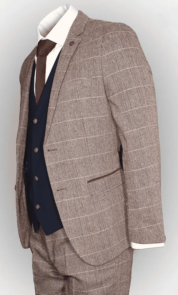 3-Piece Suit Mix and Match, Brown/Black Classic