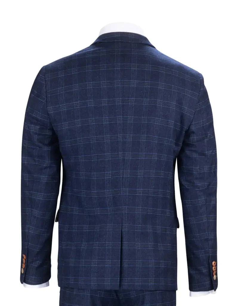 Blue Checkered Suit - Chigwell Tweed Suit