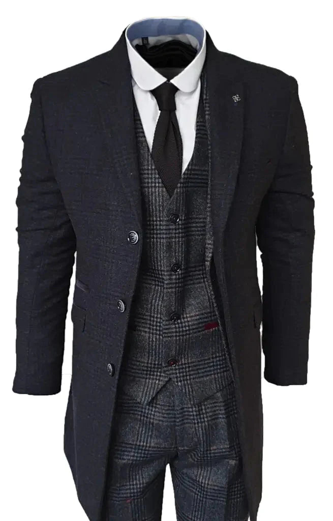 Cavani Dilano Coat - Navy Blue - Coat