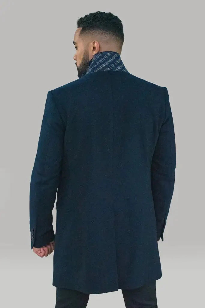 Cavani Romano Coat - Navy Blue - 46/S - Coat