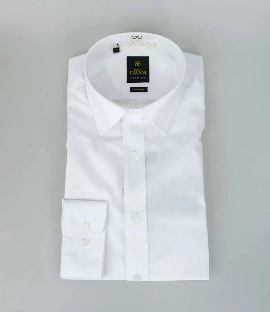 Cavani Slim Fit Shirt White - Shirt'