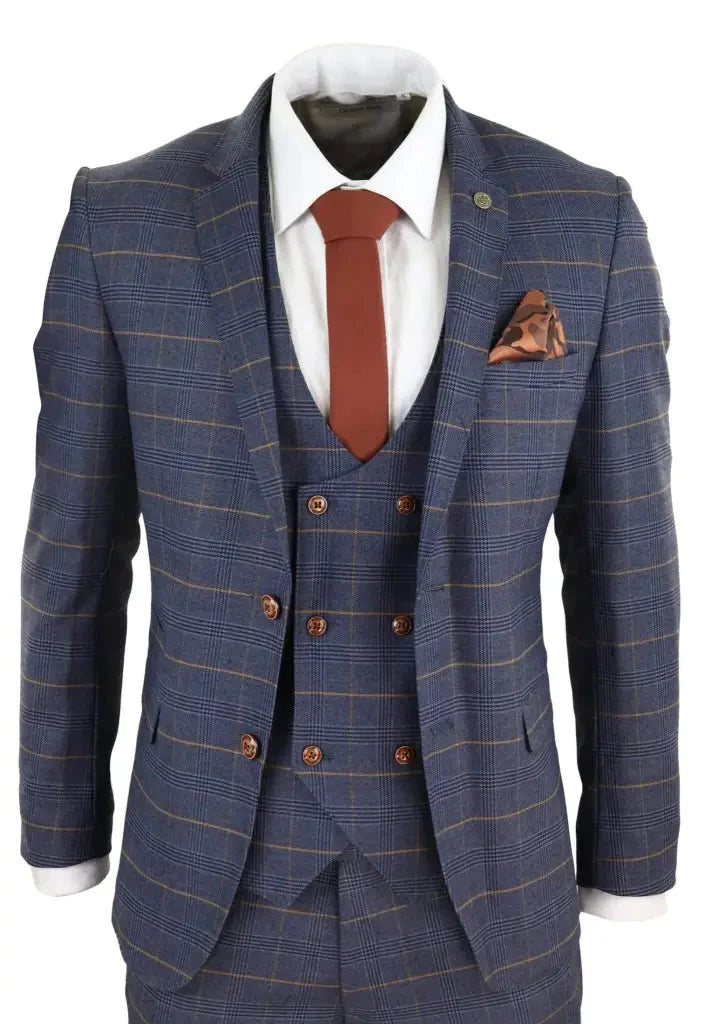 Three-Piece Suit Jenson Marine Blue