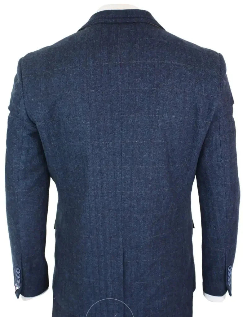 Cavani Three-Piece Suit Peaky Blinders Style - Carnegi Navy Tweed