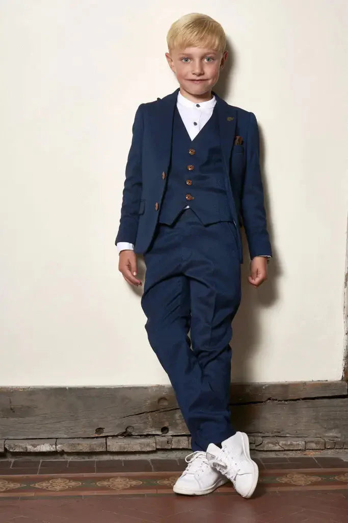 Three-piece suit for children - Max royal blue - children's suit