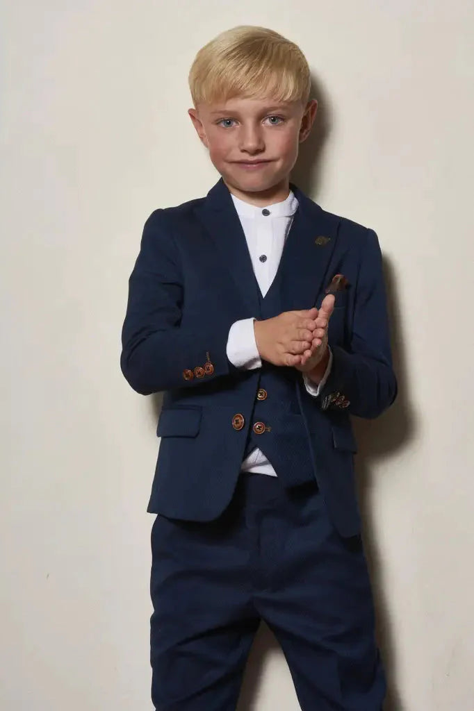 Three-piece suit for children - Max royal blue - children's suit