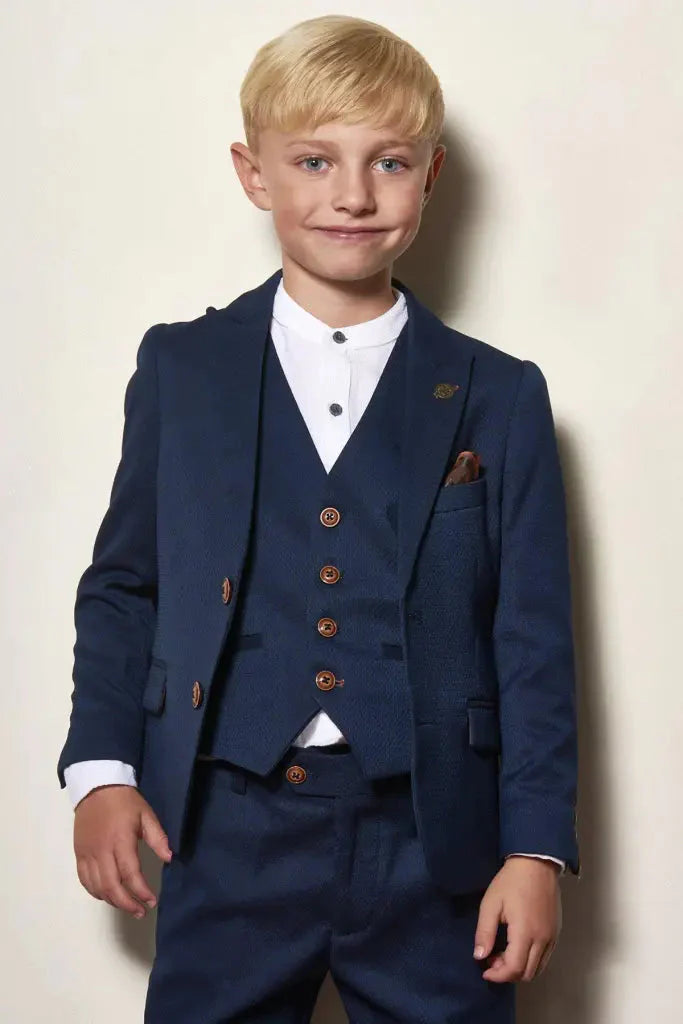 Three-piece suit for children - Max royal blue - children's suit