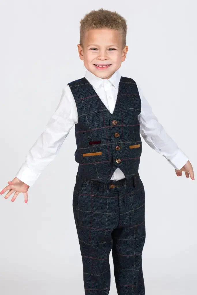 Three-piece suit for children - Tweed Eton - 1 year - children's