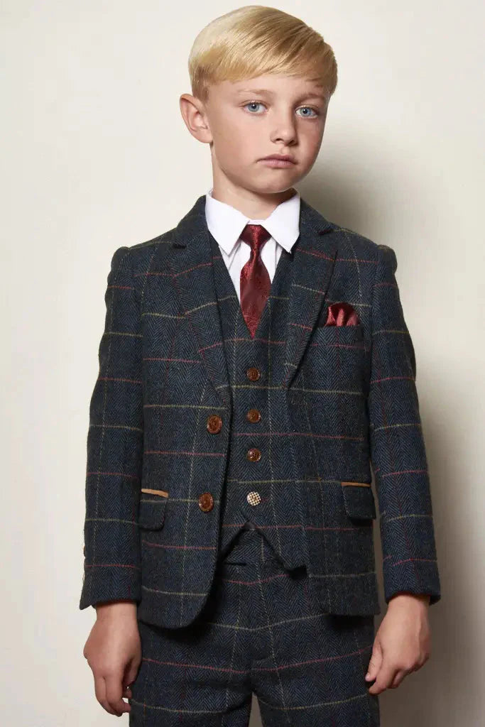 Three-piece suit for children - Tweed Eton - 1 year - children's