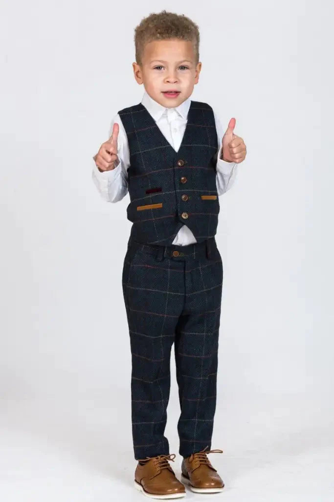 Three-piece suit for children - Tweed Eton - 1 year - children's