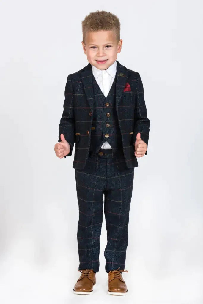 Three-piece suit for children - Tweed Eton - 1 year - children's