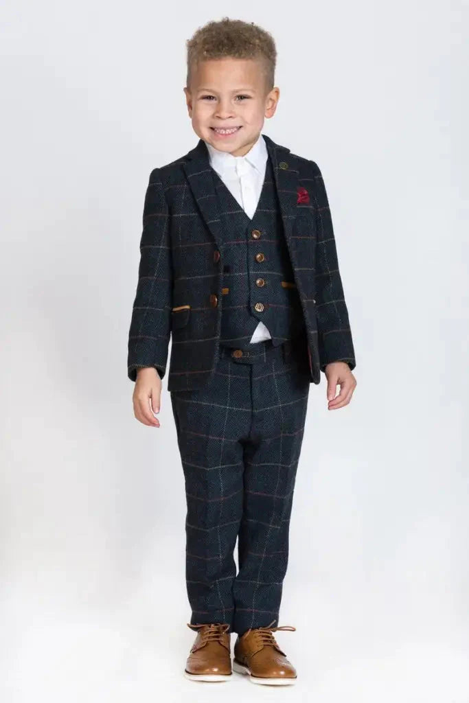 Three-piece suit for children - Tweed Eton - 1 year - children's