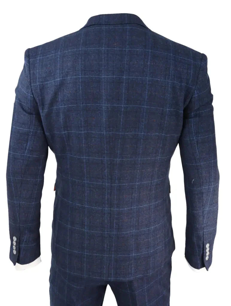 Three-Piece Tweed Suit Cody Blue