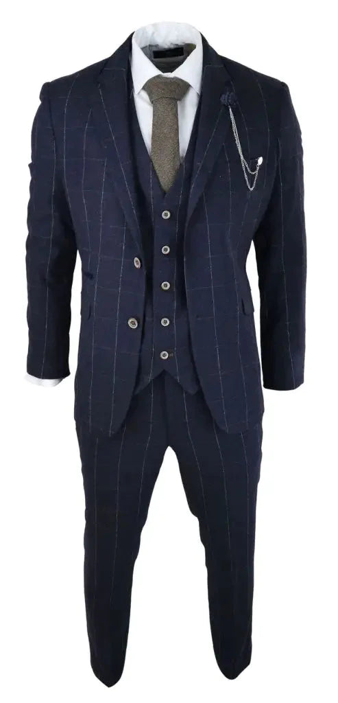 Cavani Three-Piece Suit - Angels Navy