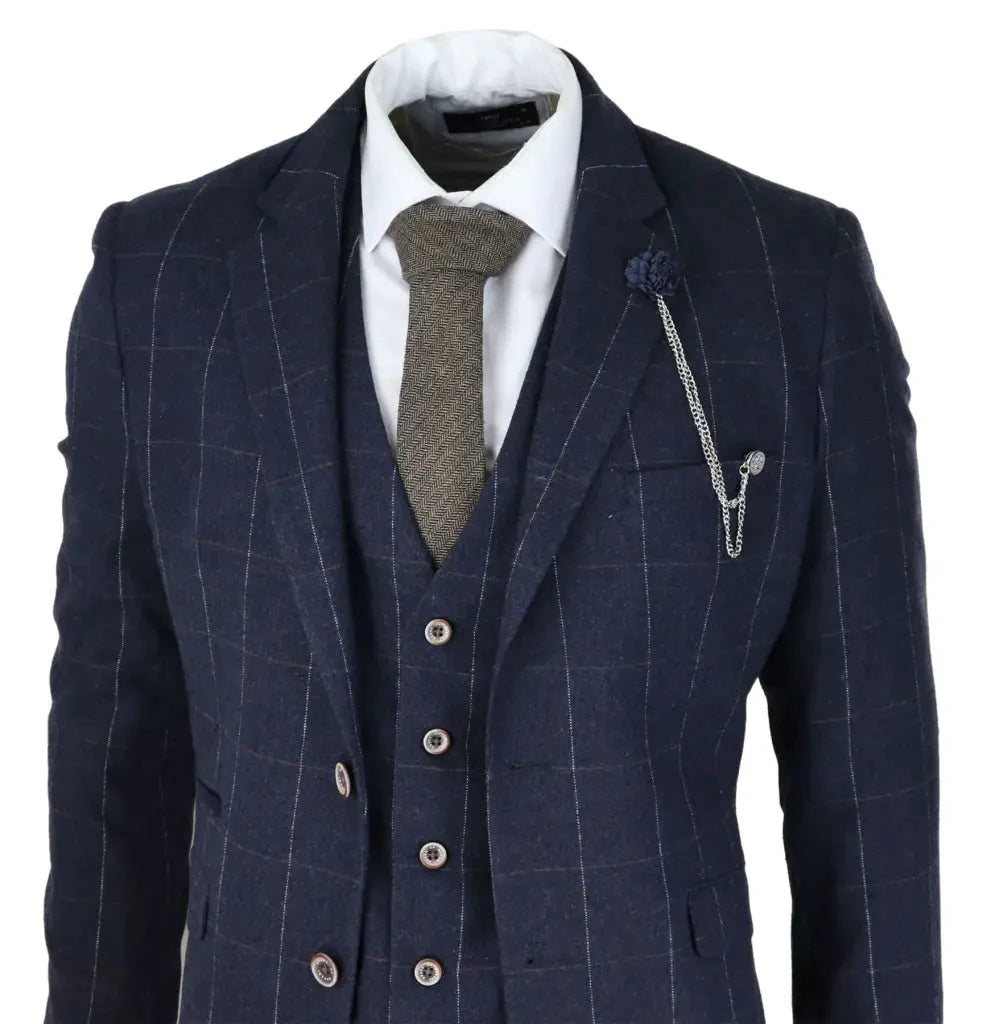 Cavani Three-Piece Suit - Angels Navy